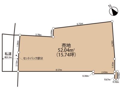 物件（建築条件無し売地）情報｜5,880万円（14.74坪）根岸4丁目（入谷駅徒歩7分）